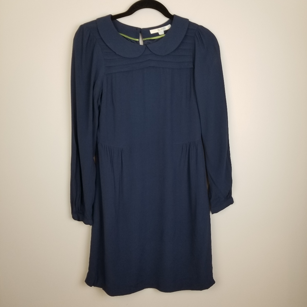 Boden peter pan collar blue dress